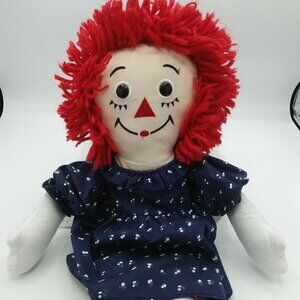 Raggedy Ann Doll - Soft Plush Stuffed- 17 inches - Applause Inc - Johnny Gruelle